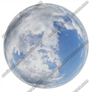 HDRi Skydome of Blue Clouded Sky 16K